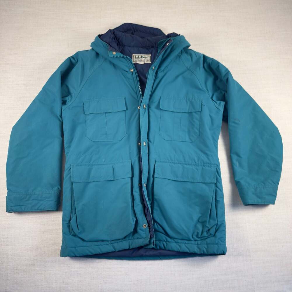 Vintage L.L.Bean Baxter State Parka Insulated Jacket Teal Women's Medium USA